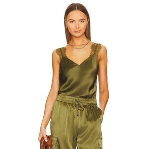 CAMI NYC Marlo Cami in Tea Leaf Green Lace‎ Size M